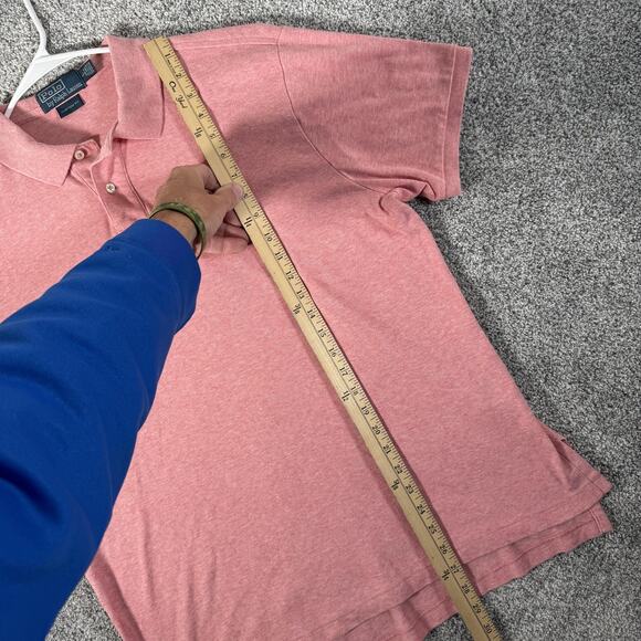 Polo Ralph Lauren Polo Shirt L Pink Custom Fit Embroidered Pony Frat Boy Ivy - Picture 2 of 10